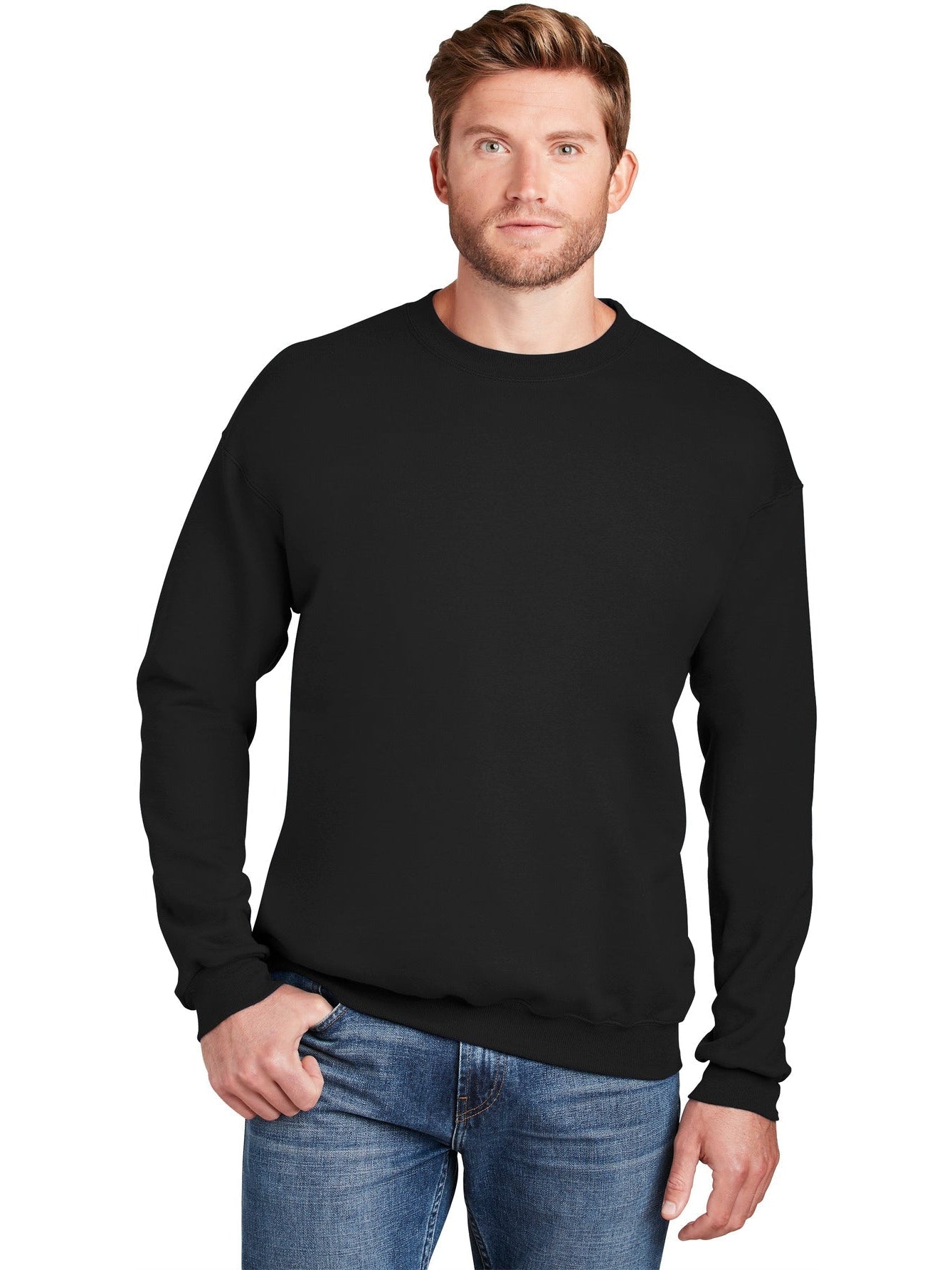 no-logo Hanes Ultimate Cotton Crewneck Sweatshirt-Regular-Hanes-Thread Logic