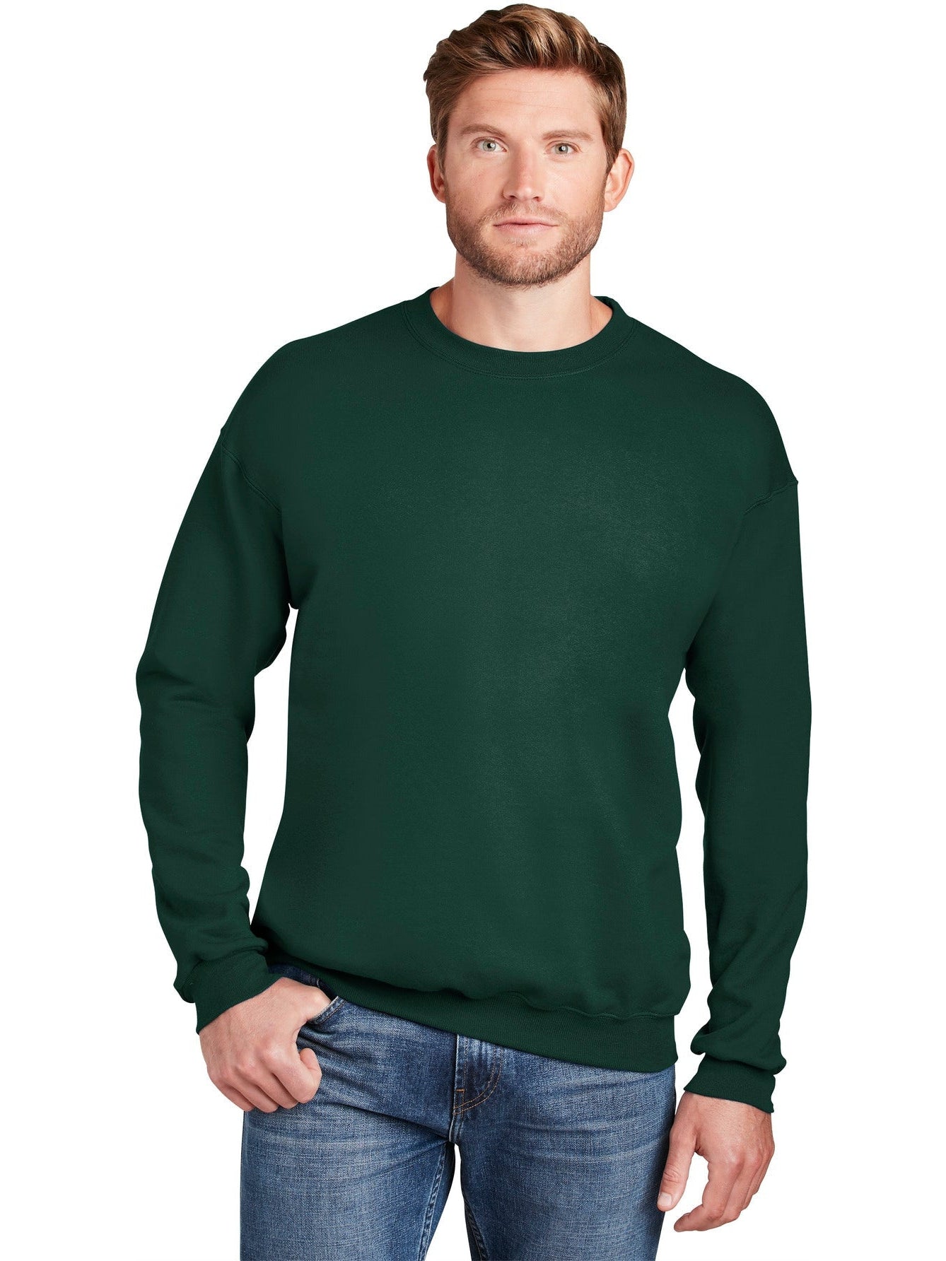 no-logo Hanes Ultimate Cotton Crewneck Sweatshirt-Regular-Hanes-Thread Logic