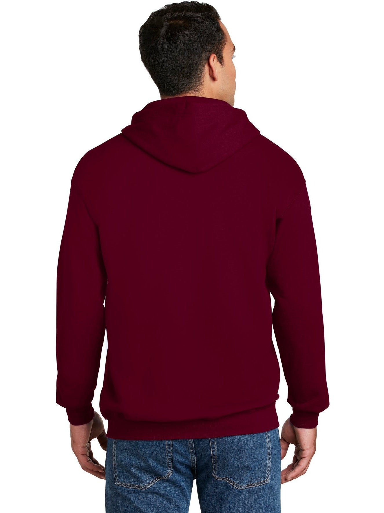 no-logo Hanes Ultimate Cotton Full-Zip Hooded Sweatshirt-Regular-Hanes-Thread Logic