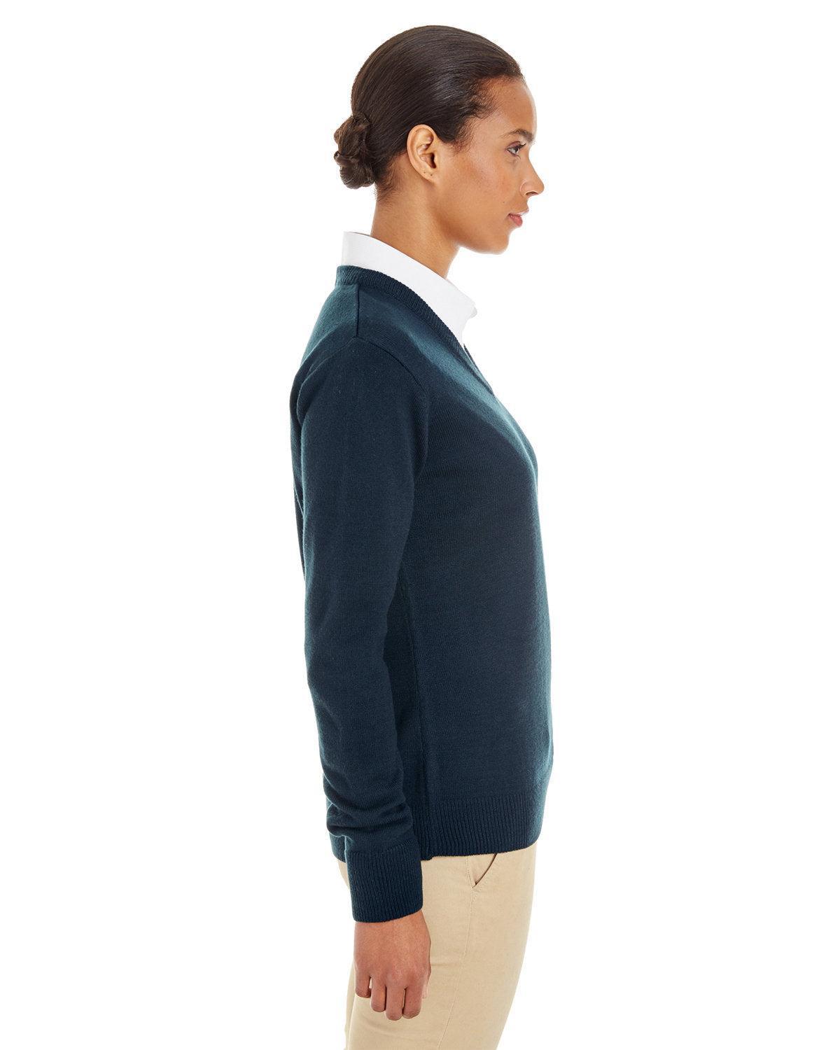 no-logo Harriton Ladies Pilbloc V-Neck Sweater-Ladies Layering-Harriton-Thread Logic