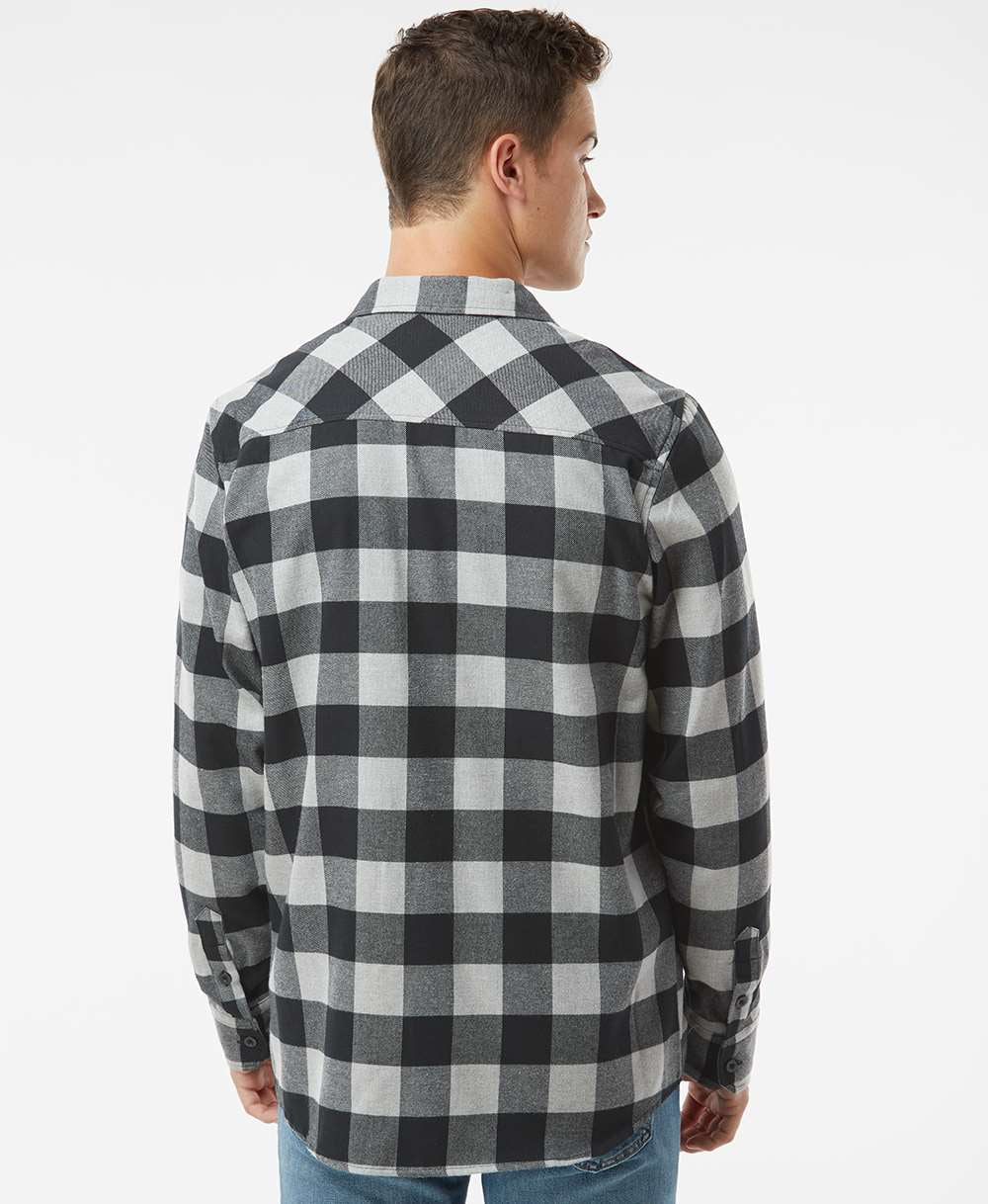 no-logo Independent Trading Co. Flannel Shirt-Men's Dress Shirts-Independent Trading Co.-Thread Logic