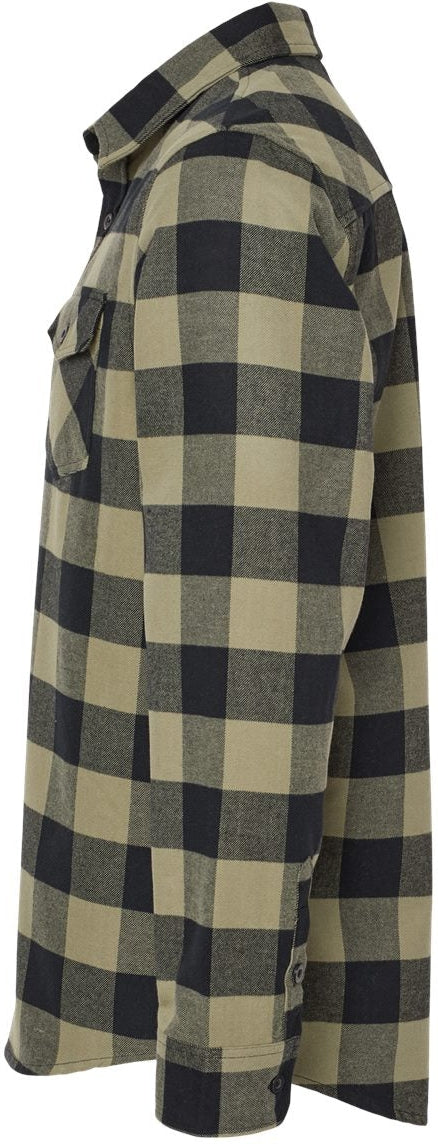 no-logo Independent Trading Co. Flannel Shirt-Men's Dress Shirts-Independent Trading Co.-Thread Logic