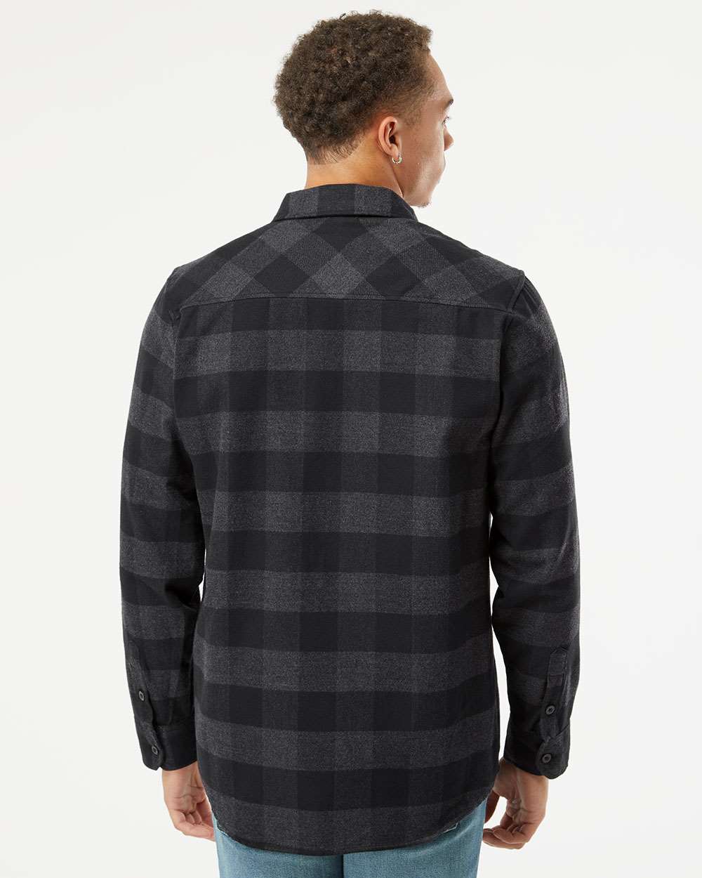 no-logo Independent Trading Co. Flannel Shirt-Men's Dress Shirts-Independent Trading Co.-Thread Logic