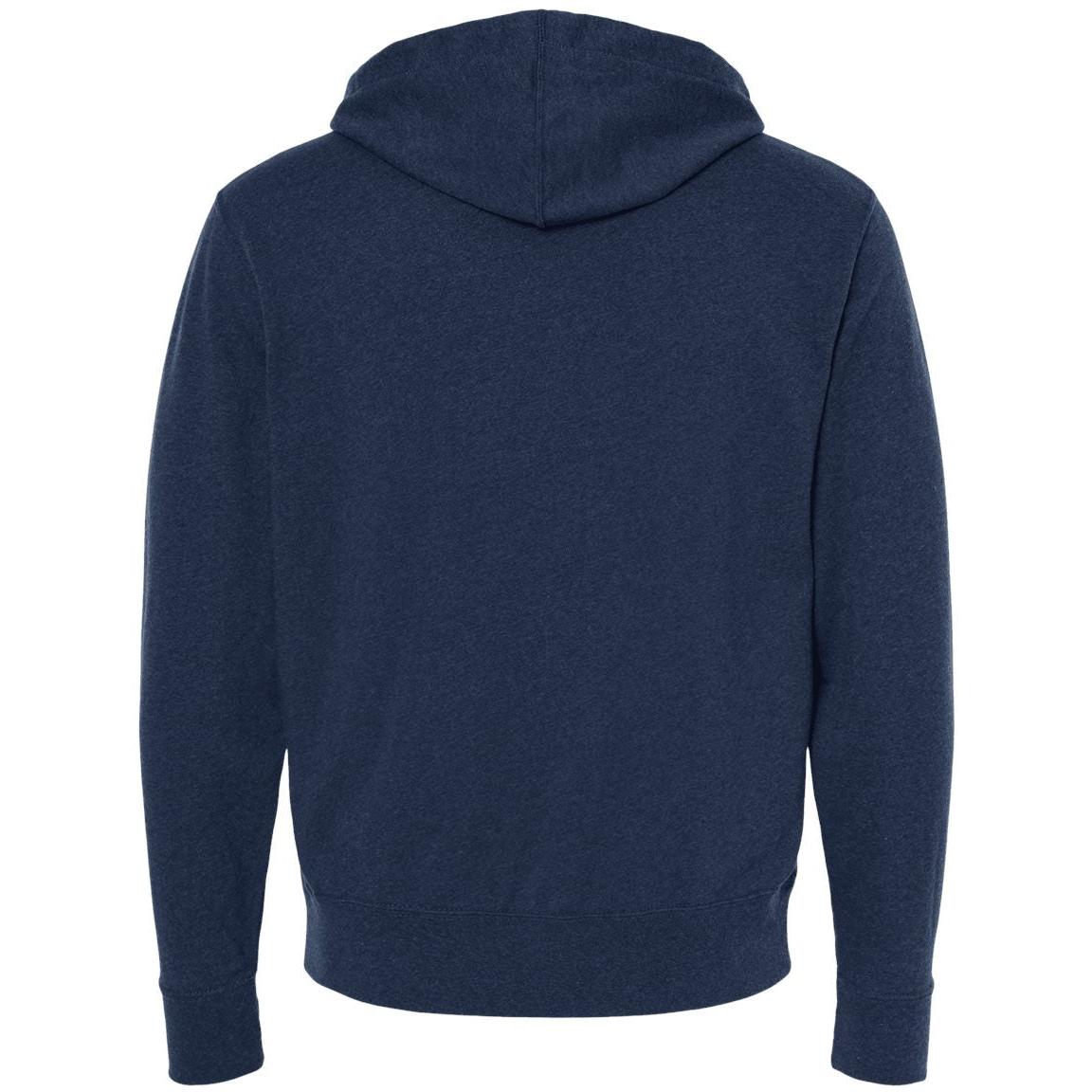 no-logo Independent Trading Co. Heathered French Terry Full-Zip Hooded Sweatshirt-Men's Layering-Independent Trading Co.-Thread Logic