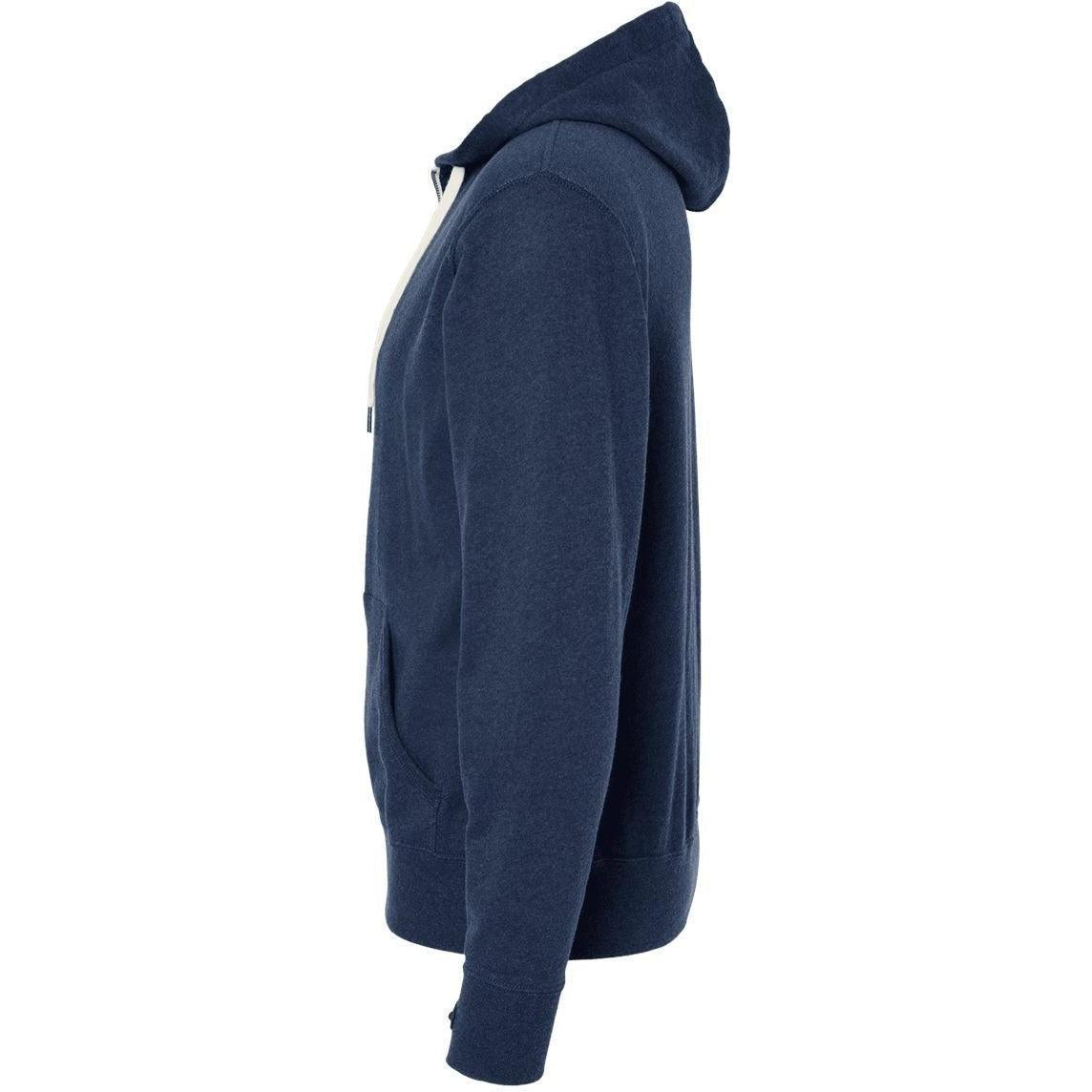 no-logo Independent Trading Co. Heathered French Terry Full-Zip Hooded Sweatshirt-Men's Layering-Independent Trading Co.-Thread Logic