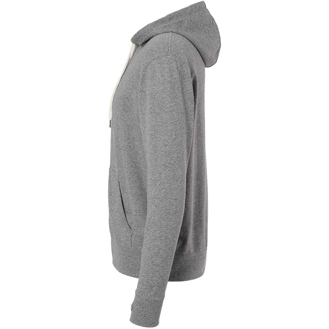 no-logo Independent Trading Co. Heathered French Terry Full-Zip Hooded Sweatshirt-Men's Layering-Independent Trading Co.-Thread Logic