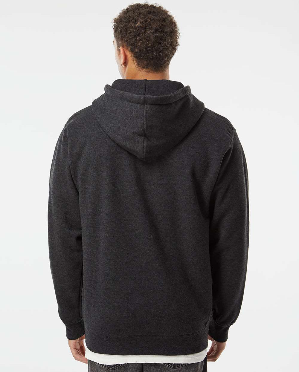 no-logo Independent Trading Co. Heavyweight Full-Zip Hooded Sweatshirt -Men's Layering-Independent Trading Co.-Thread Logic