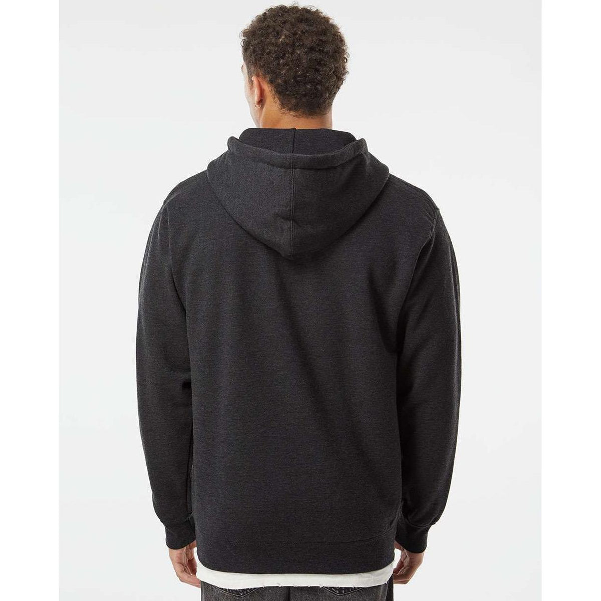 no-logo Independent Trading Co. Heavyweight Full-Zip Hooded Sweatshirt -Men's Layering-Independent Trading Co.-Thread Logic