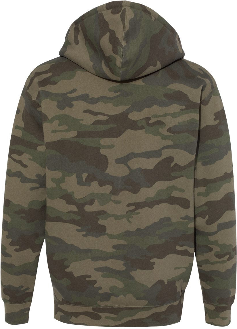 no-logo Independent Trading Co. Heavyweight Full-Zip Hooded Sweatshirt -Men's Layering-Independent Trading Co.-Thread Logic