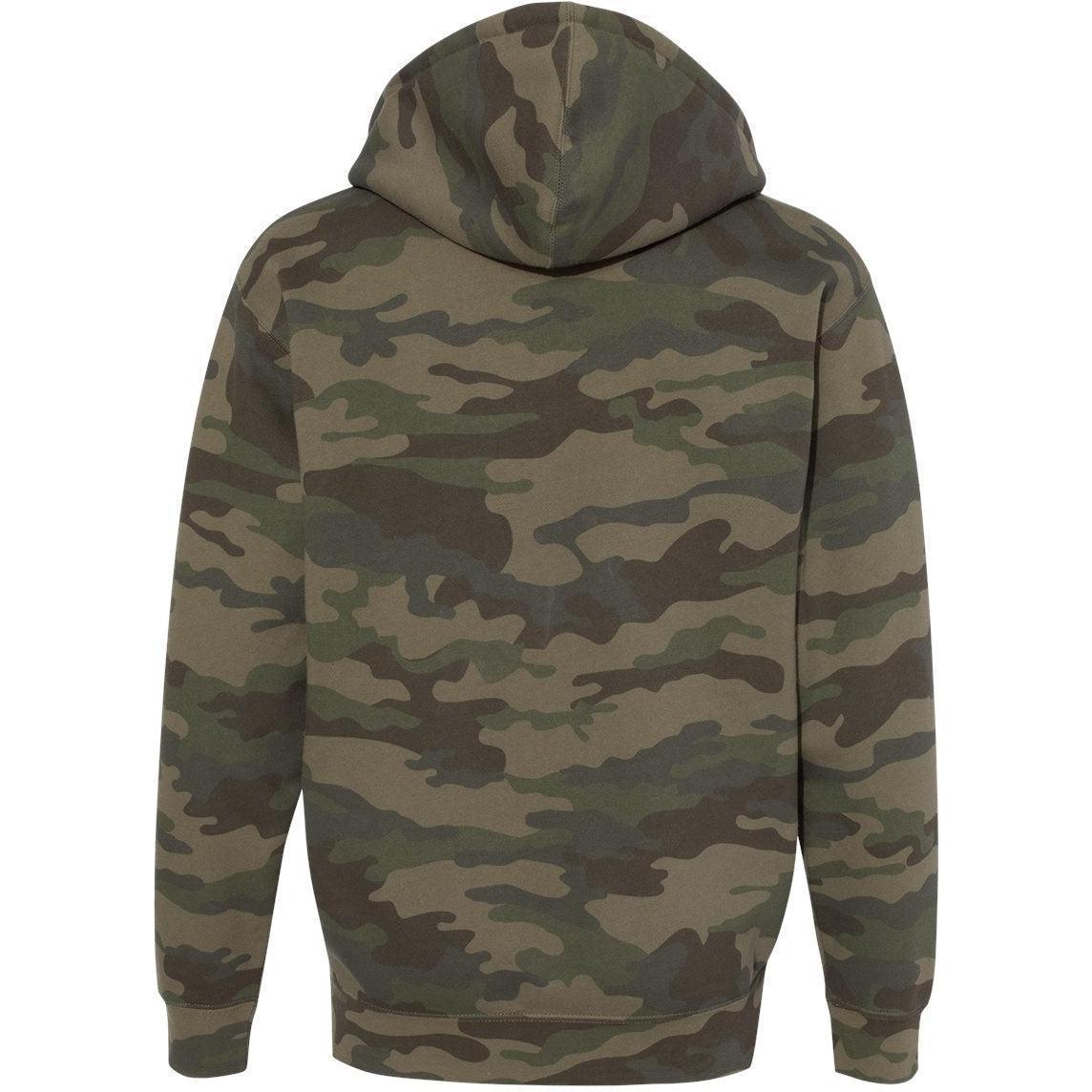 no-logo Independent Trading Co. Heavyweight Full-Zip Hooded Sweatshirt -Men's Layering-Independent Trading Co.-Thread Logic