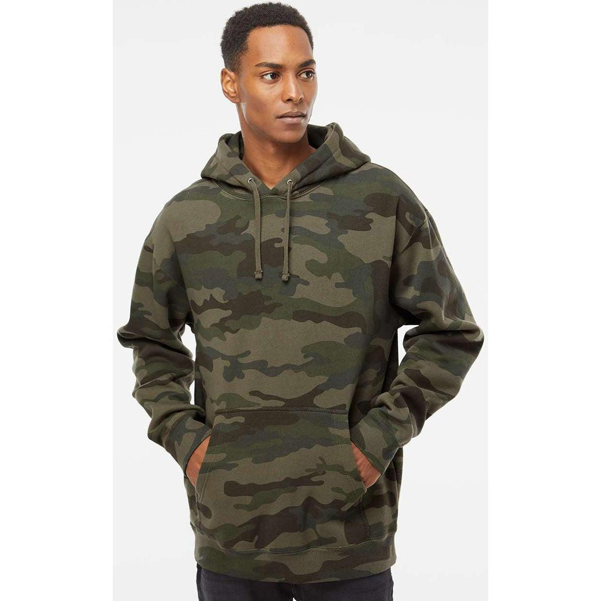 no-logo Independent Trading Co. Heavyweight Hooded Sweatshirt-Men's Layering-Independent Trading Co.-Thread Logic