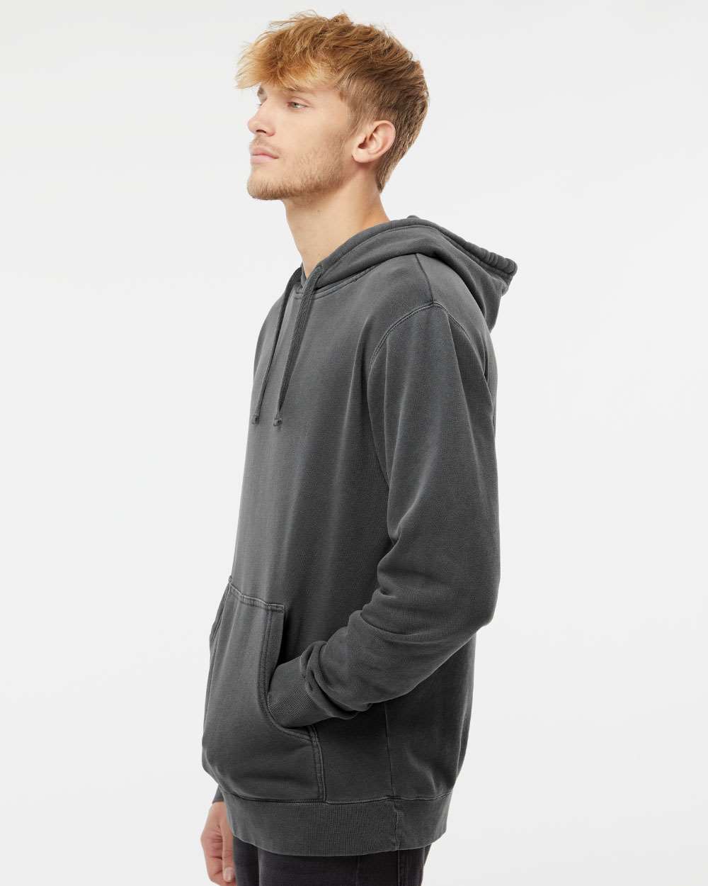 no-logo Independent Trading Co. Heavyweight Pigment-Dyed Hooded Sweatshirt-Men's Layering-Independent Trading Co.-Thread Logic