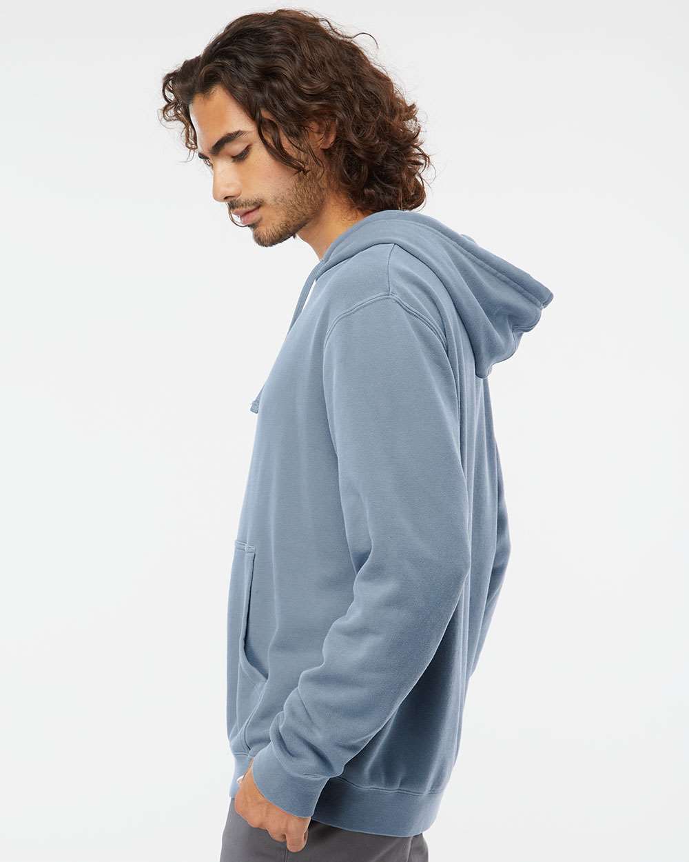 no-logo Independent Trading Co. Heavyweight Pigment-Dyed Hooded Sweatshirt-Men's Layering-Independent Trading Co.-Thread Logic