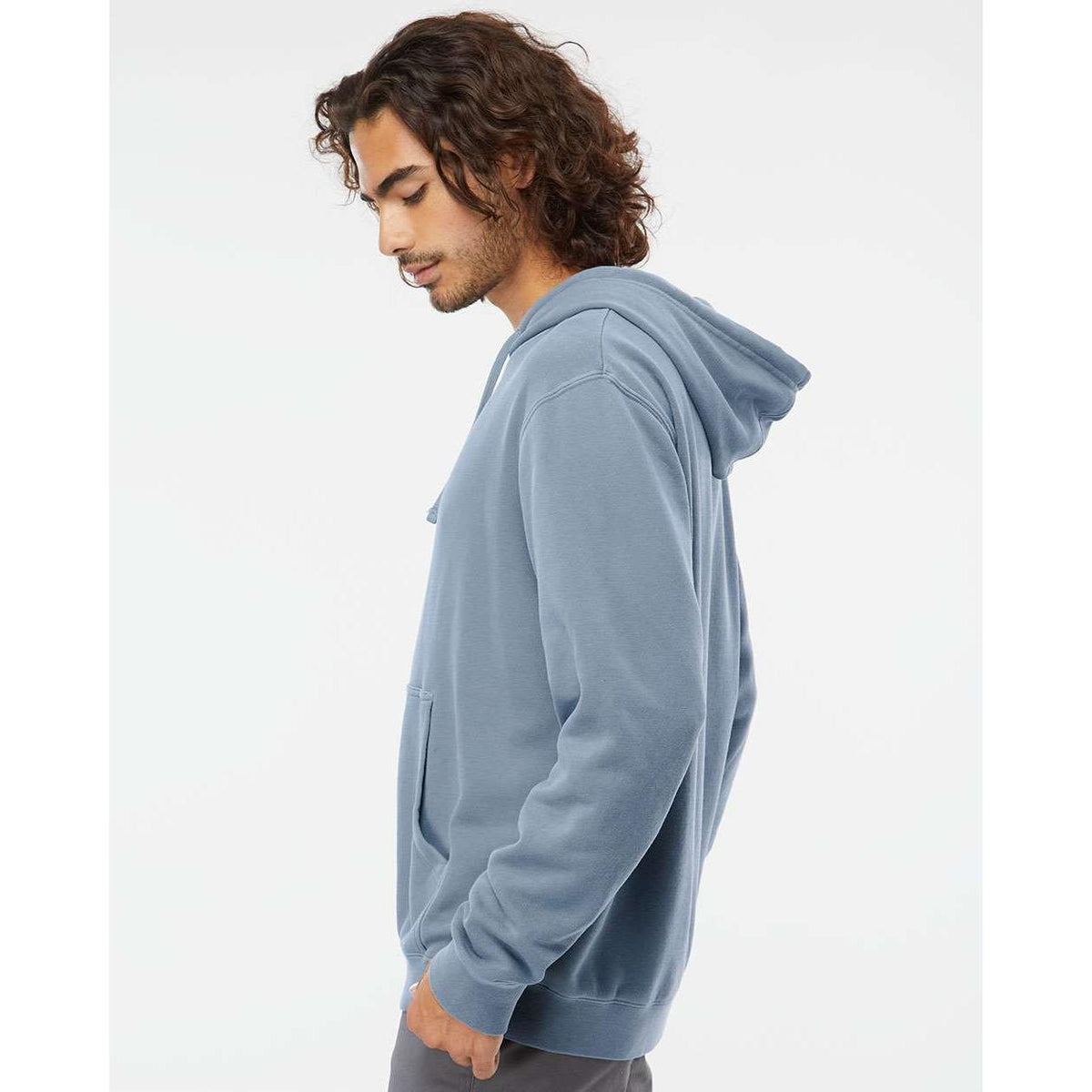 no-logo Independent Trading Co. Heavyweight Pigment-Dyed Hooded Sweatshirt-Men's Layering-Independent Trading Co.-Thread Logic