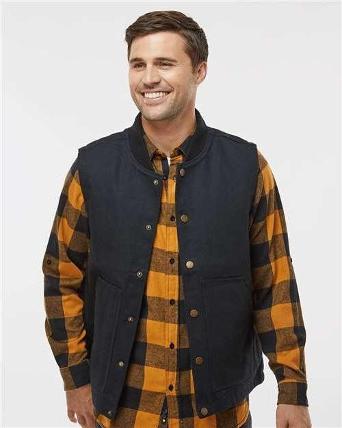 no-logo Independent Trading Co. Insulated Canvas Workwear Vest-Apparel-Independent Trading Co.-Thread Logic