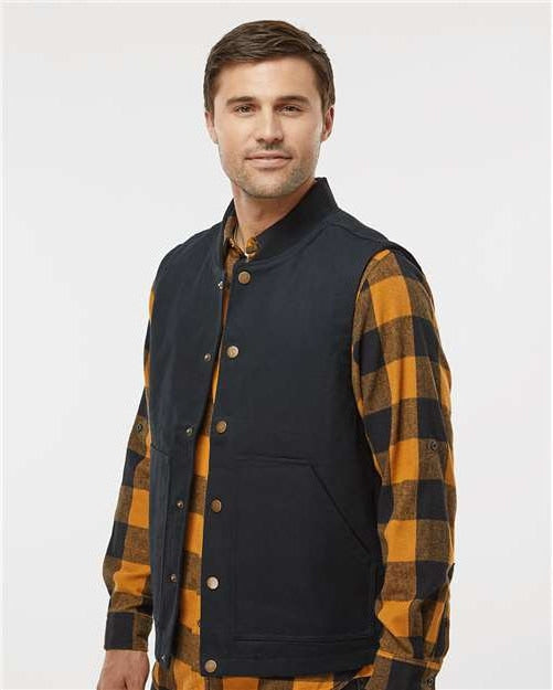 no-logo Independent Trading Co. Insulated Canvas Workwear Vest-Apparel-Independent Trading Co.-Thread Logic