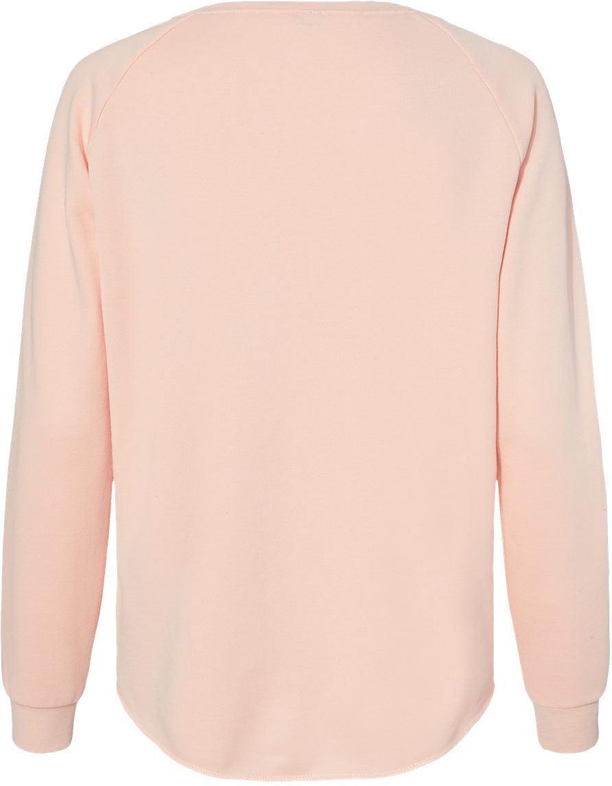 no-logo Independent Trading Co. Ladies California Wave Wash Crewneck Sweatshirt-Ladies Layering-Independent Trading Co.-Thread Logic