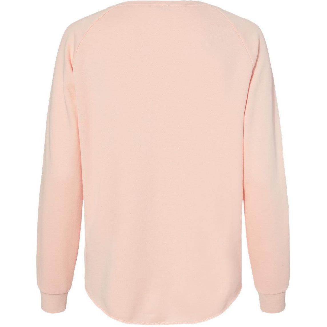 no-logo Independent Trading Co. Ladies California Wave Wash Crewneck Sweatshirt-Ladies Layering-Independent Trading Co.-Thread Logic
