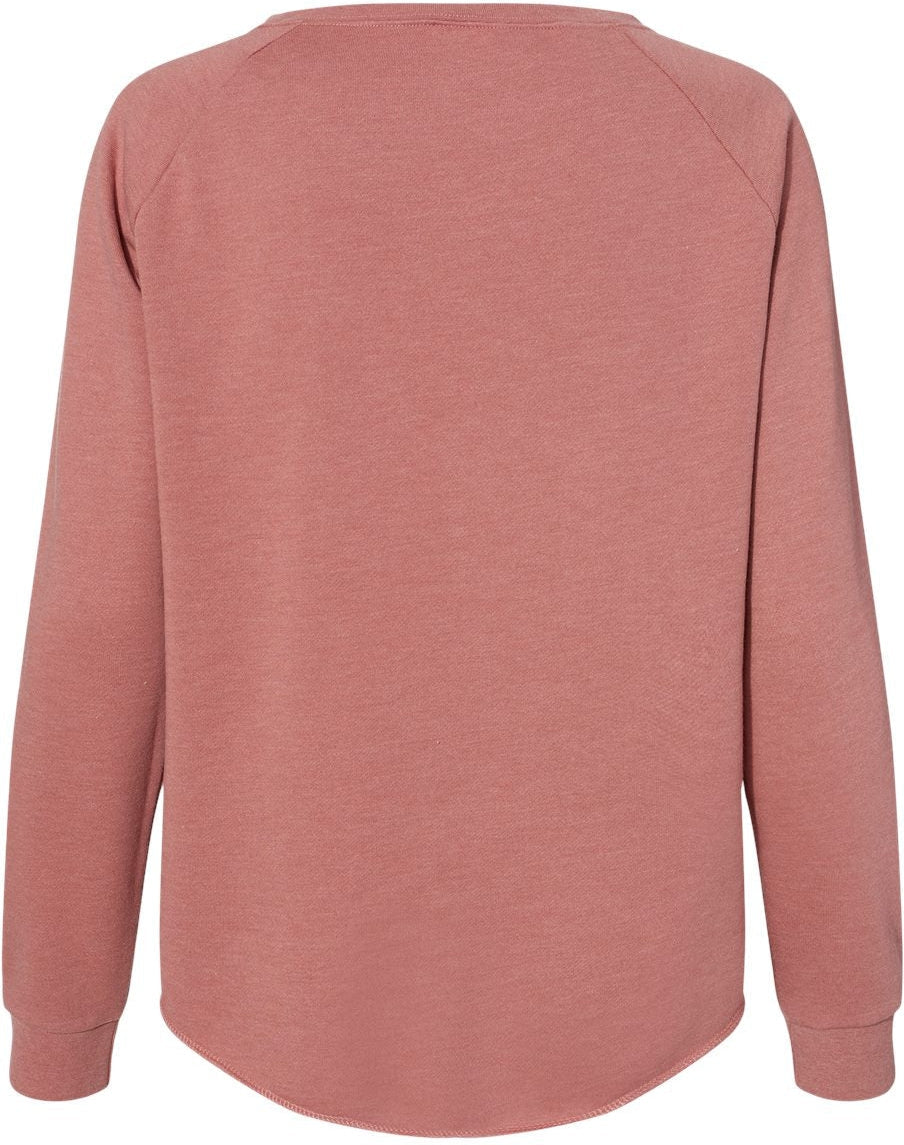 no-logo Independent Trading Co. Ladies California Wave Wash Crewneck Sweatshirt-Ladies Layering-Independent Trading Co.-Thread Logic