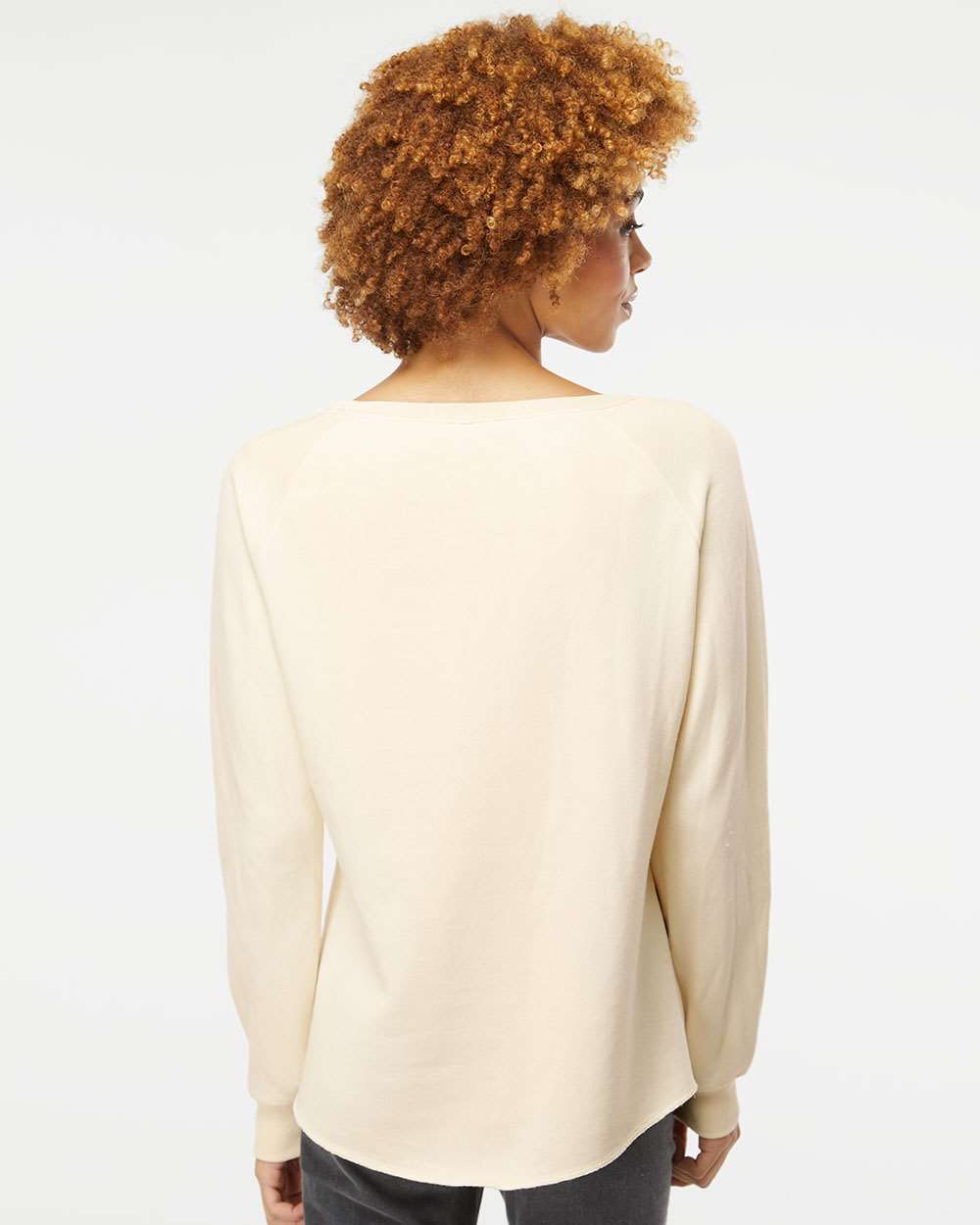 no-logo Independent Trading Co. Ladies California Wave Wash Crewneck Sweatshirt-Ladies Layering-Independent Trading Co.-Thread Logic