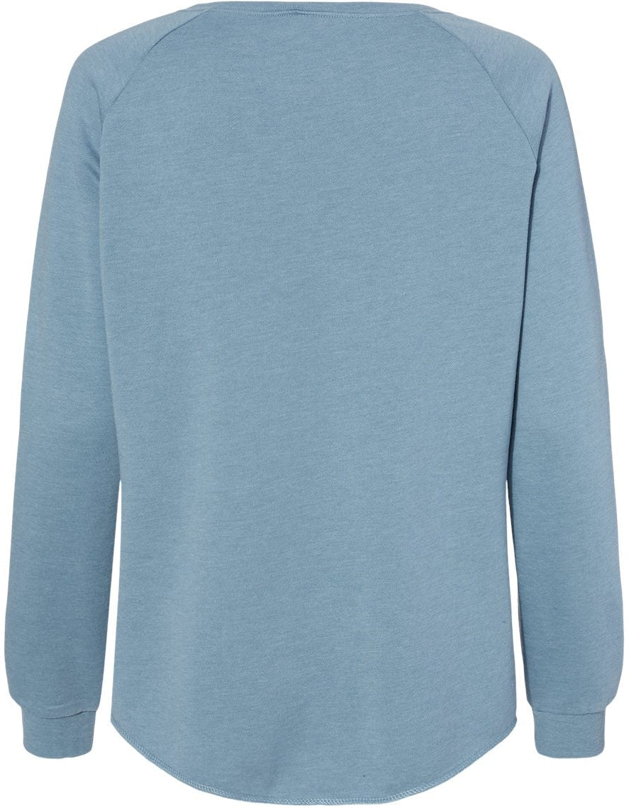 no-logo Independent Trading Co. Ladies California Wave Wash Crewneck Sweatshirt-Ladies Layering-Independent Trading Co.-Thread Logic