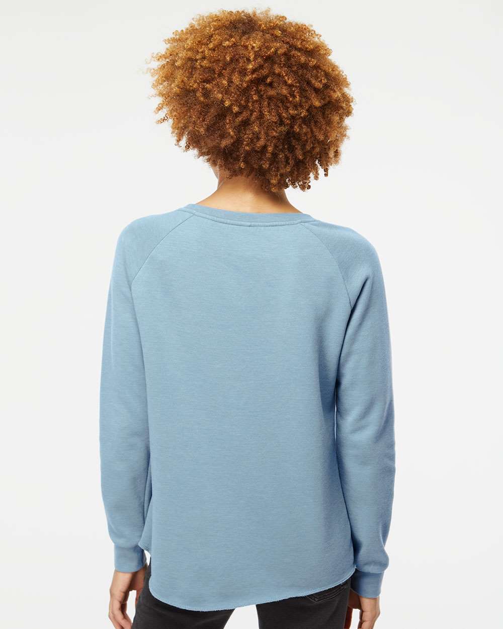 no-logo Independent Trading Co. Ladies California Wave Wash Crewneck Sweatshirt-Ladies Layering-Independent Trading Co.-Thread Logic