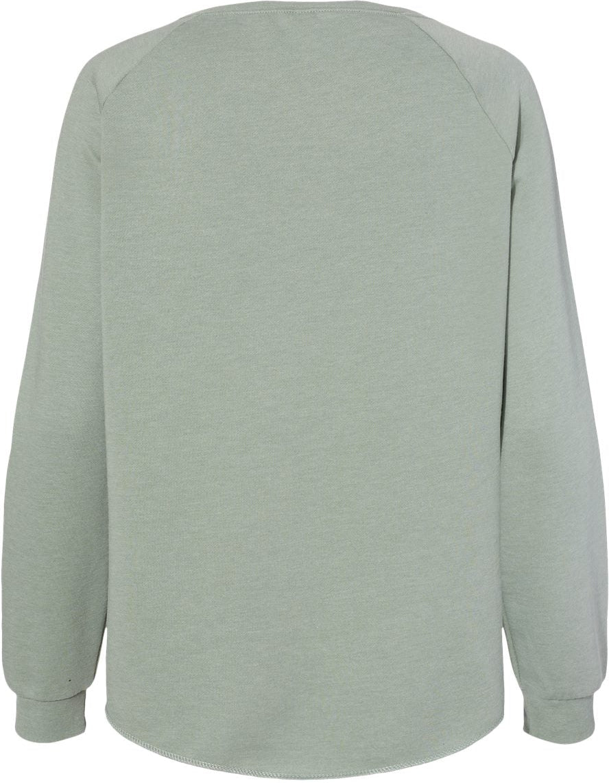 no-logo Independent Trading Co. Ladies California Wave Wash Crewneck Sweatshirt-Ladies Layering-Independent Trading Co.-Thread Logic