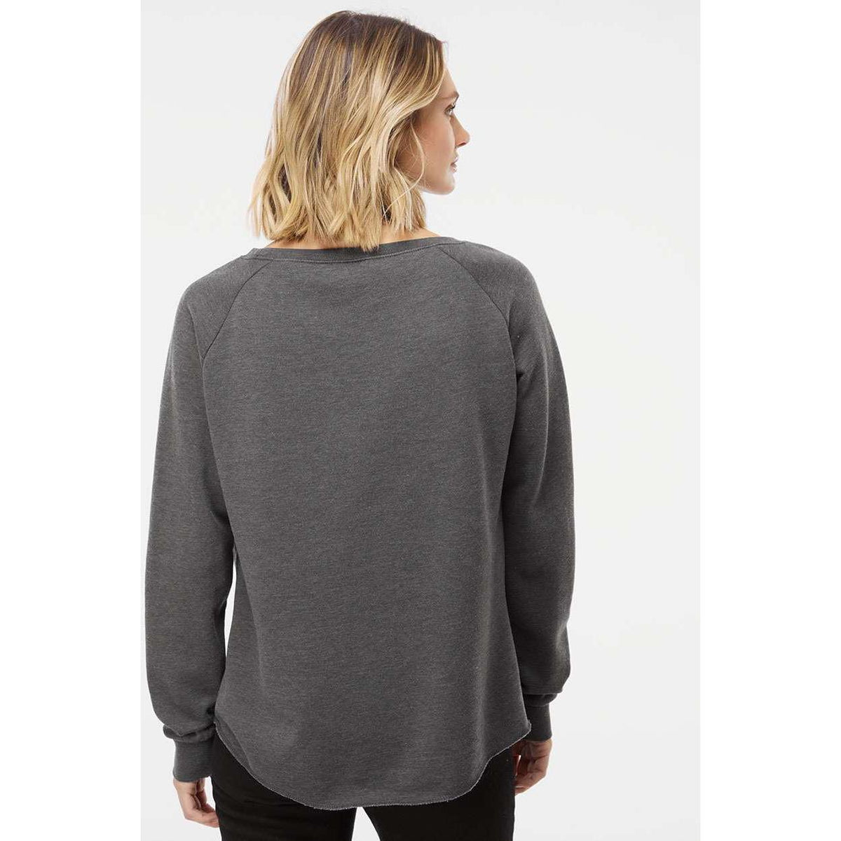 no-logo Independent Trading Co. Ladies California Wave Wash Crewneck Sweatshirt-Ladies Layering-Independent Trading Co.-Thread Logic