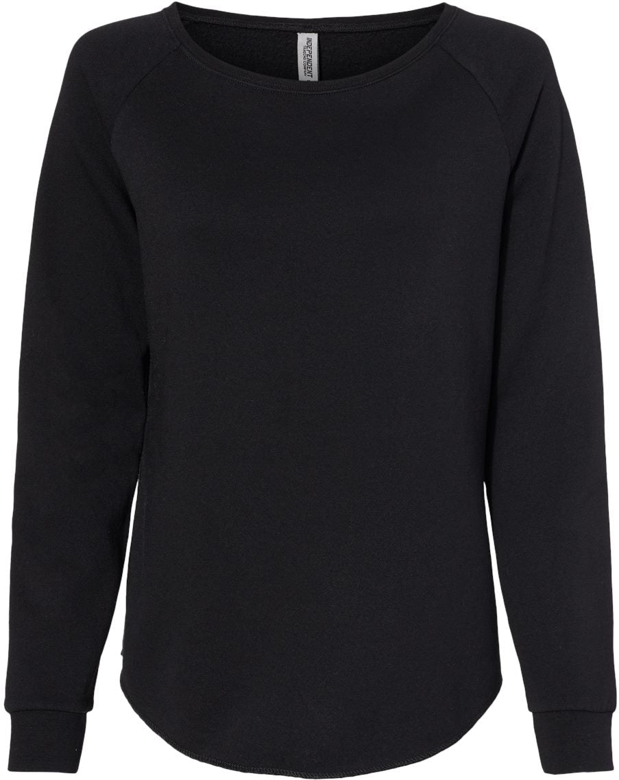 Independent Trading Co. Ladies California Wave Wash Crewneck Sweatshirt