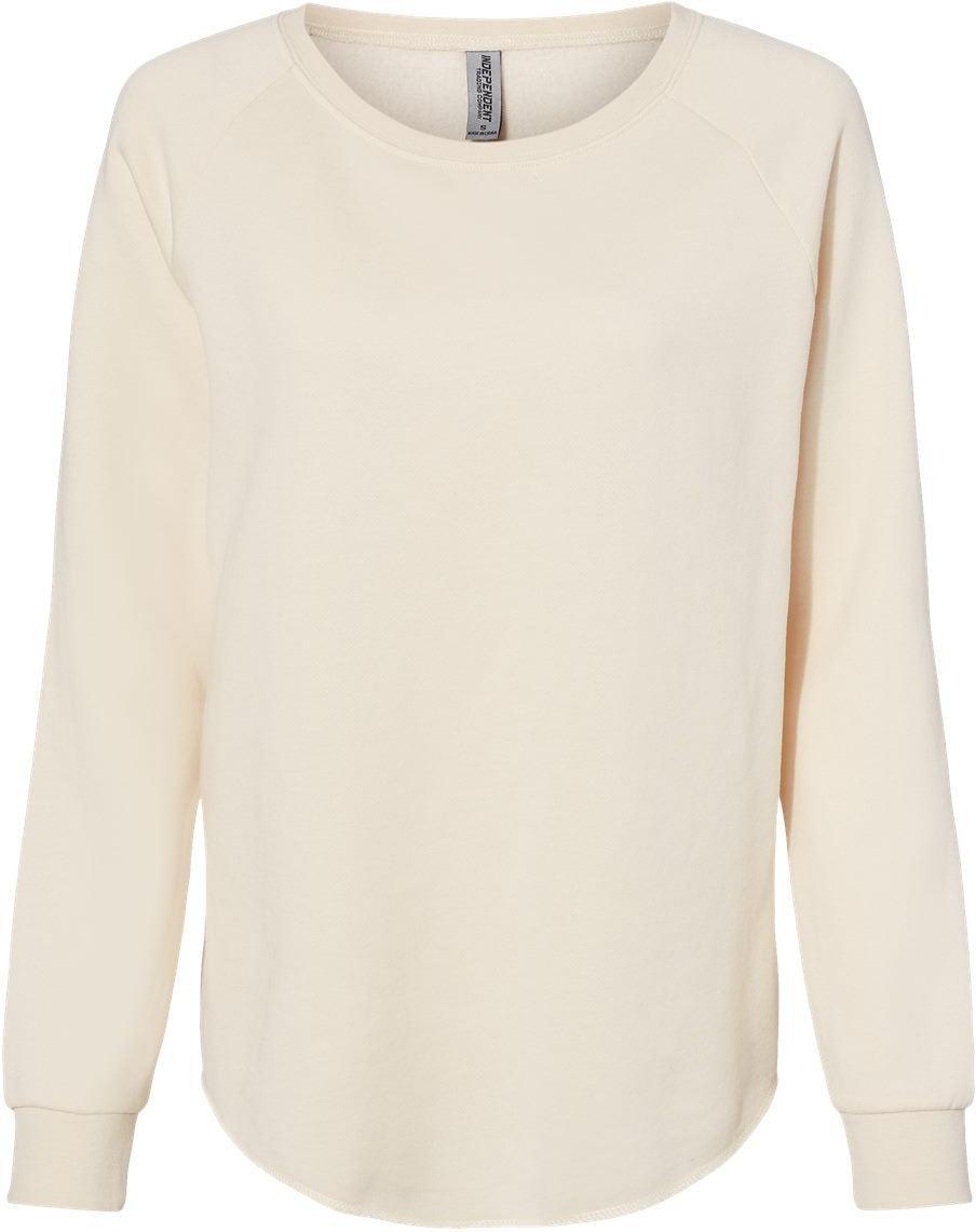 OUTLET-Independent Trading Co. Women's California Wave Wash Crewneck Sweatshirt