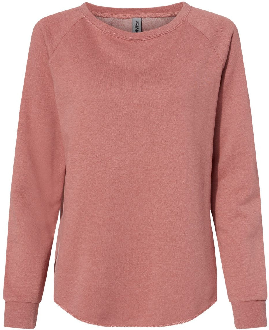Independent Trading Co. Ladies California Wave Wash Crewneck Sweatshirt
