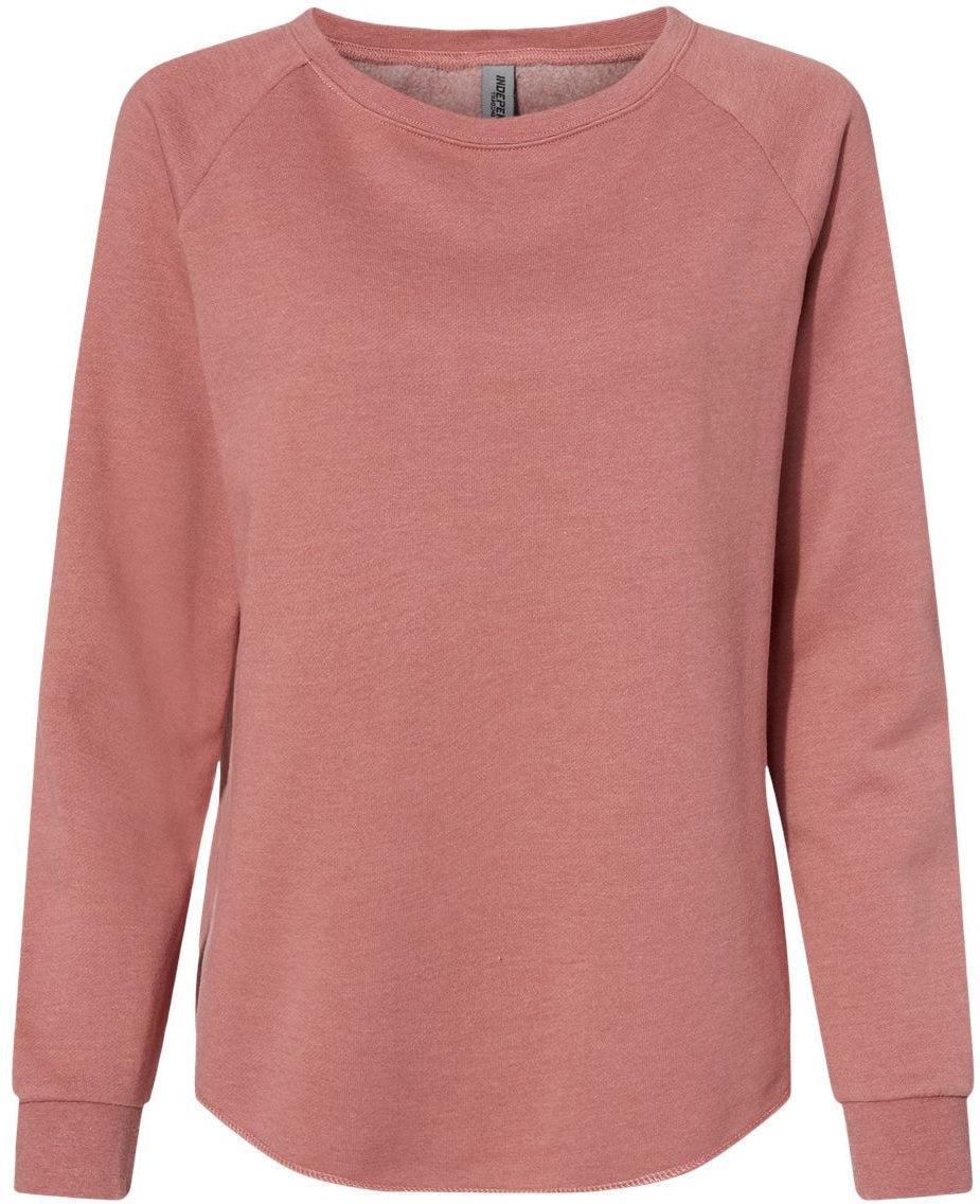 OUTLET-Independent Trading Co. Women's California Wave Wash Crewneck Sweatshirt