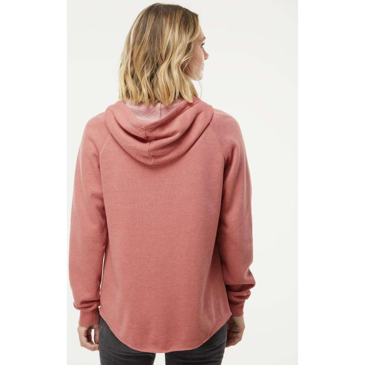 no-logo Independent Trading Co. Ladies California Wave Wash Full-Zip Hooded Sweatshirt -Ladies Layering-Independent Trading Co.-Thread Logic
