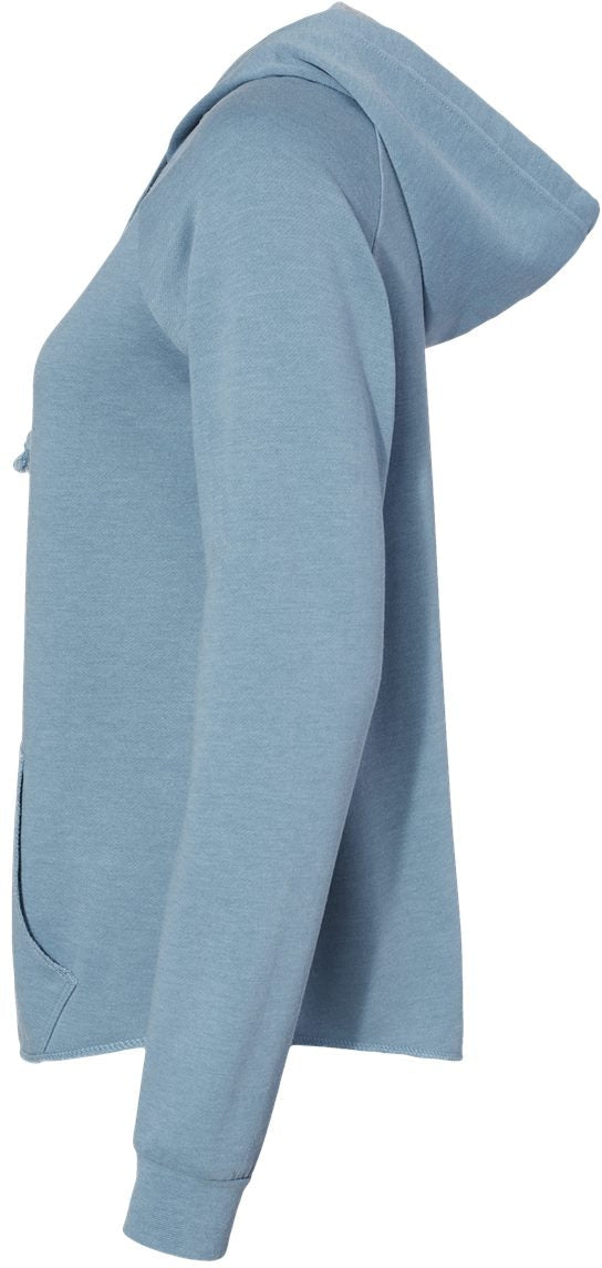 no-logo Independent Trading Co. Ladies California Wave Wash Full-Zip Hooded Sweatshirt -Ladies Layering-Independent Trading Co.-Thread Logic