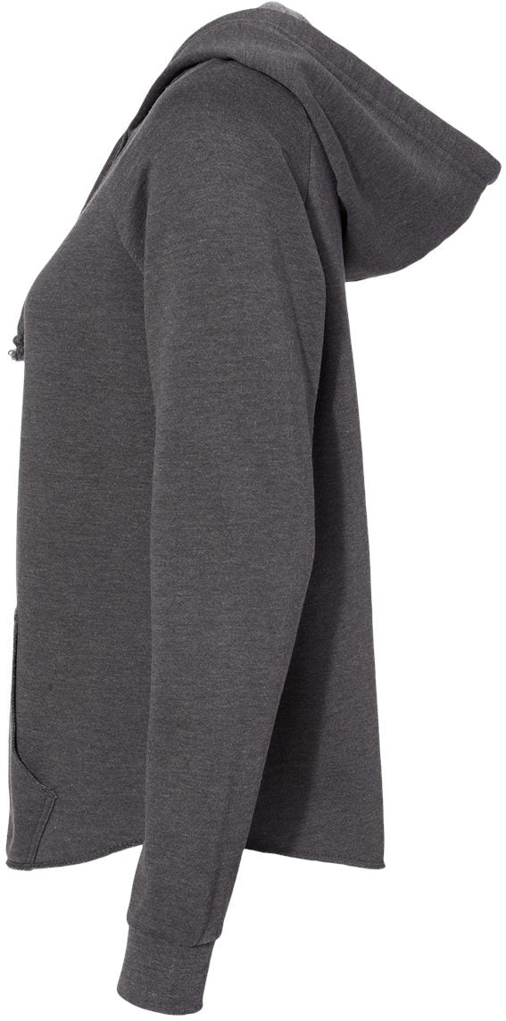 no-logo Independent Trading Co. Ladies California Wave Wash Full-Zip Hooded Sweatshirt -Ladies Layering-Independent Trading Co.-Thread Logic