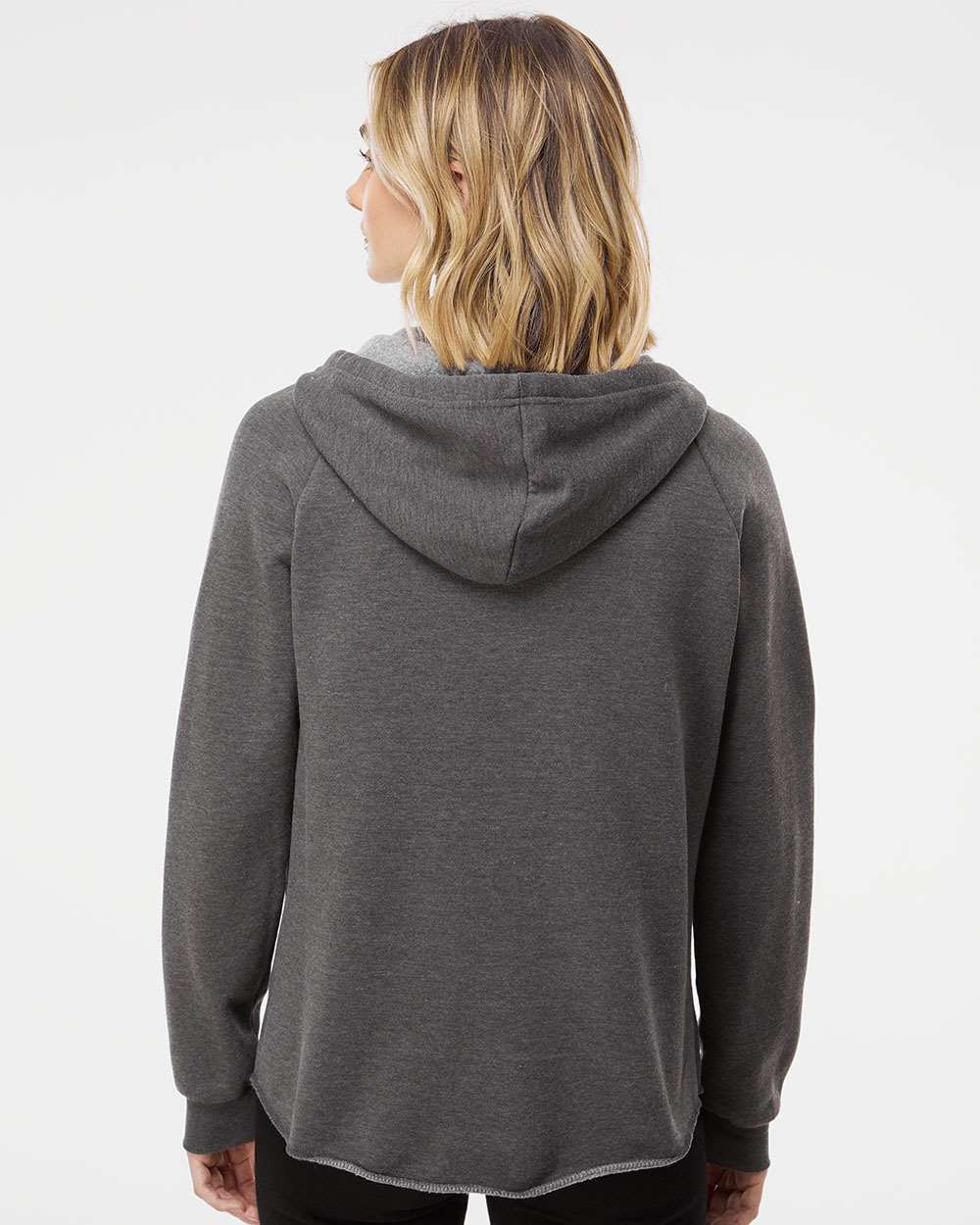 no-logo Independent Trading Co. Ladies California Wave Wash Full-Zip Hooded Sweatshirt -Ladies Layering-Independent Trading Co.-Thread Logic