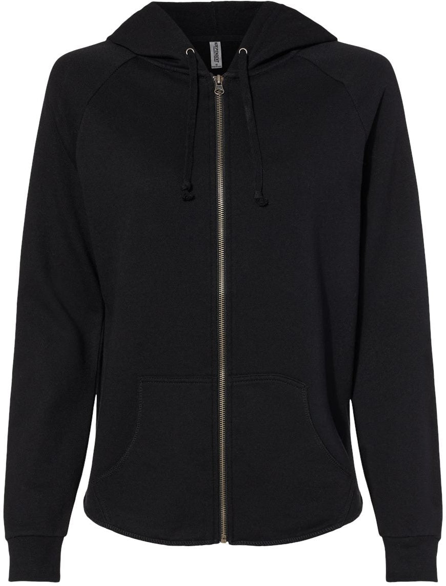 Independent Trading Co. Ladies California Wave Wash Full-Zip Hooded Sweatshirt