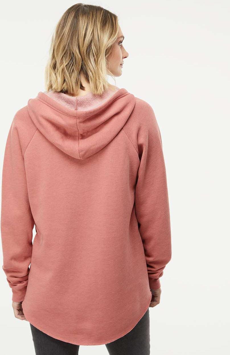 no-logo Independent Trading Co. Ladies Lightweight California Wave Wash Hooded Sweatshirt-Ladies Layering-Independent Trading Co.-Thread Logic