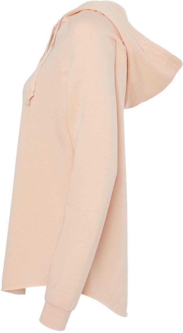 no-logo Independent Trading Co. Ladies Lightweight California Wave Wash Hooded Sweatshirt-Ladies Layering-Independent Trading Co.-Thread Logic