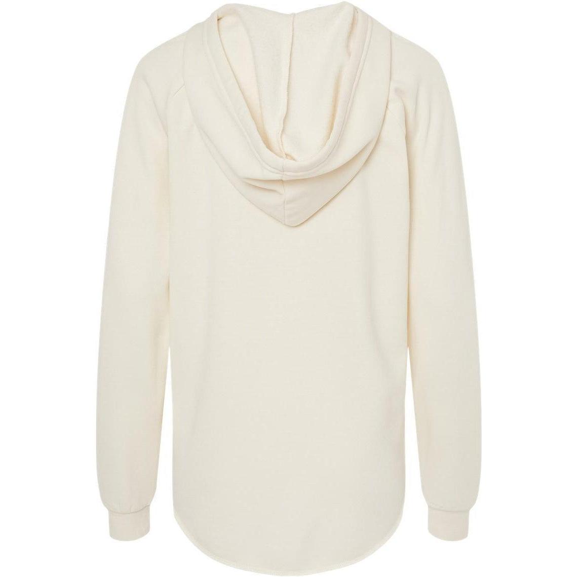 no-logo Independent Trading Co. Ladies Lightweight California Wave Wash Hooded Sweatshirt-Ladies Layering-Independent Trading Co.-Thread Logic