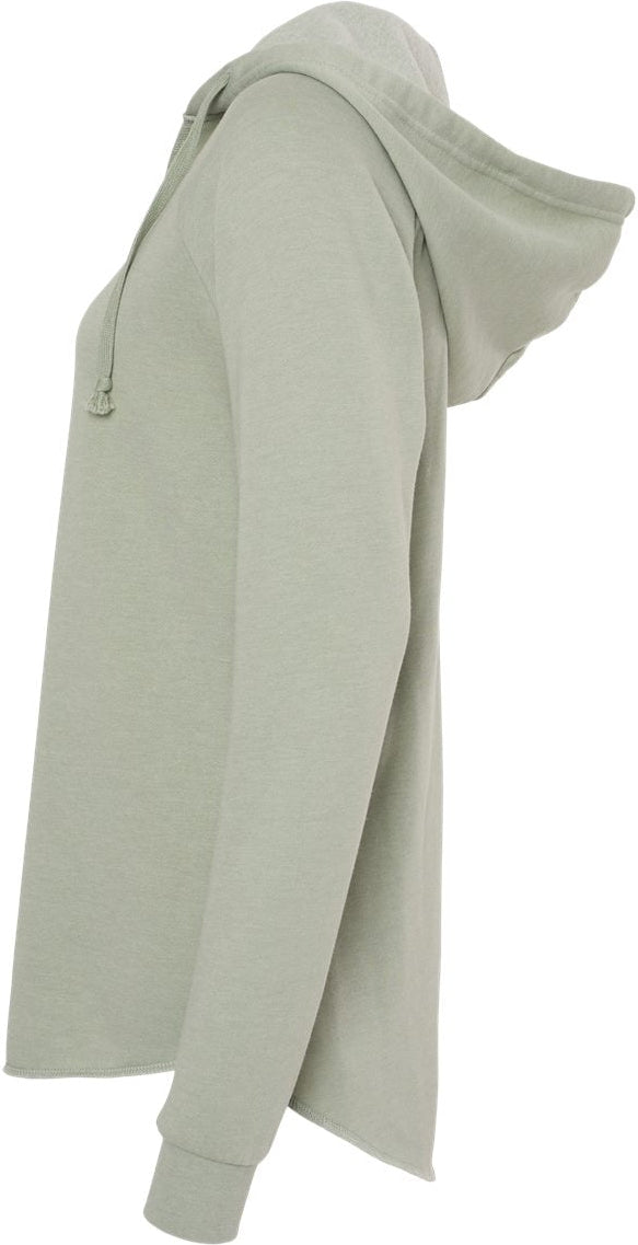 no-logo Independent Trading Co. Ladies Lightweight California Wave Wash Hooded Sweatshirt-Ladies Layering-Independent Trading Co.-Thread Logic