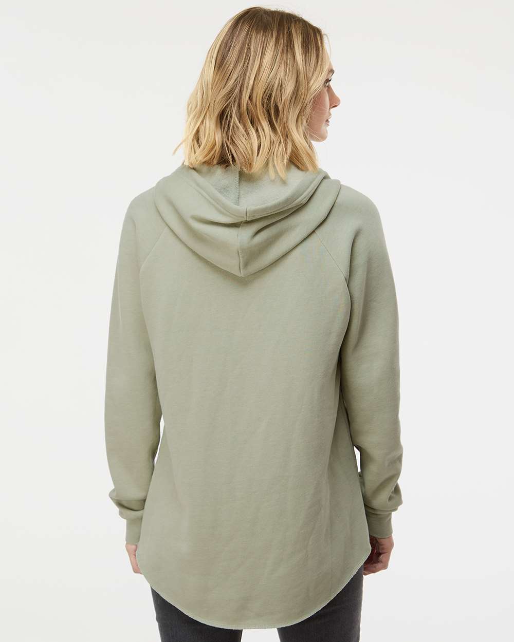 no-logo Independent Trading Co. Ladies Lightweight California Wave Wash Hooded Sweatshirt-Ladies Layering-Independent Trading Co.-Thread Logic