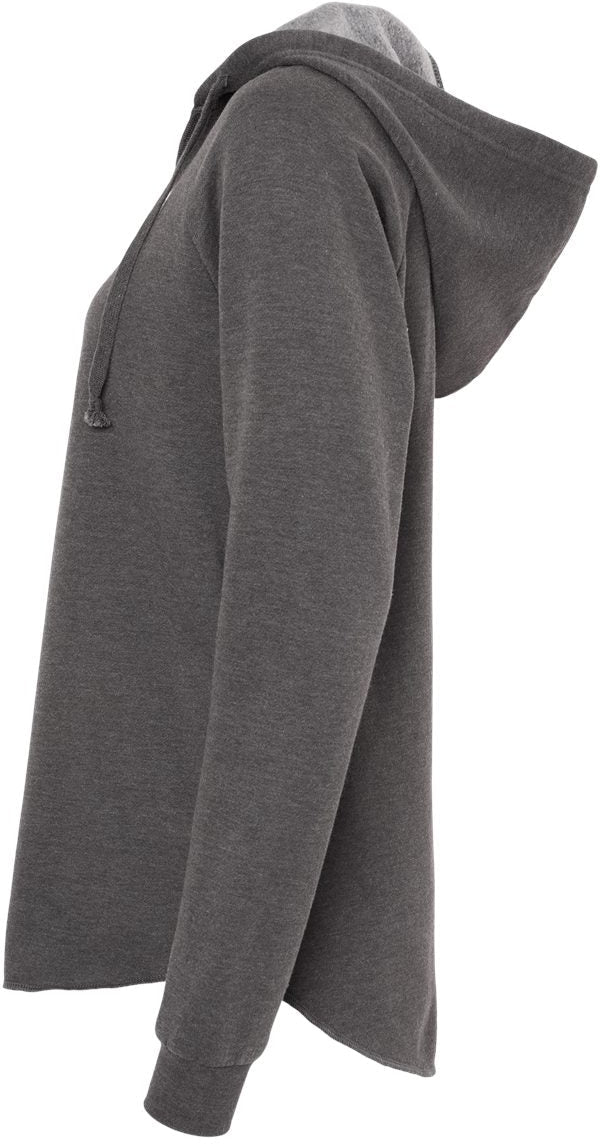 no-logo Independent Trading Co. Ladies Lightweight California Wave Wash Hooded Sweatshirt-Ladies Layering-Independent Trading Co.-Thread Logic