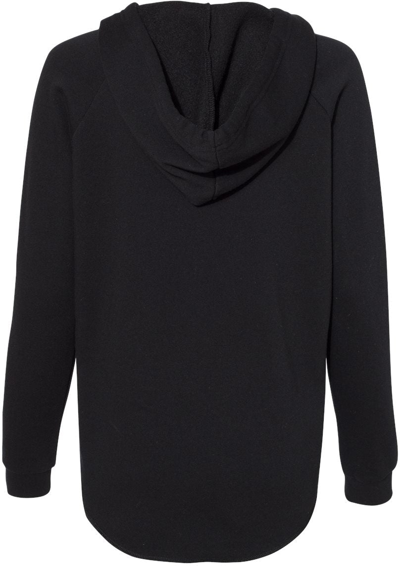 no-logo Independent Trading Co. Ladies Lightweight California Wave Wash Hooded Sweatshirt-Ladies Layering-Independent Trading Co.-Thread Logic