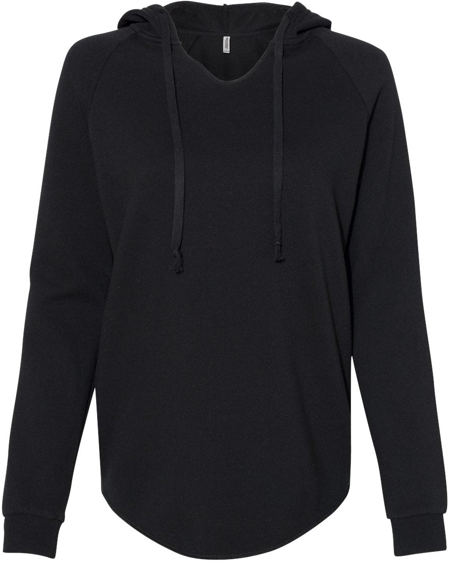 Independent Trading Co. Ladies Lightweight California Wave Wash Hooded Sweatshirt