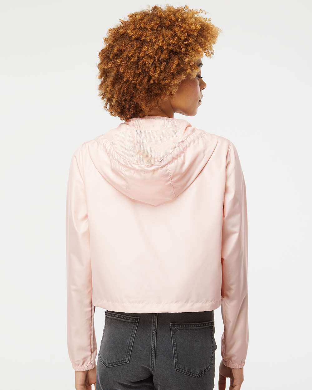 no-logo Independent Trading Co. Ladies Lightweight Quarter-Zip Pullover Crop Windbreaker-Outerwear-Independent Trading Co.-Thread Logic