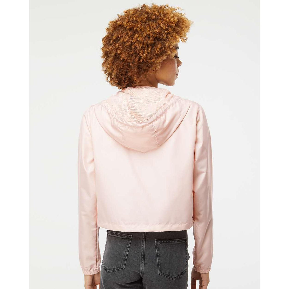 no-logo Independent Trading Co. Ladies Lightweight Quarter-Zip Pullover Crop Windbreaker-Outerwear-Independent Trading Co.-Thread Logic