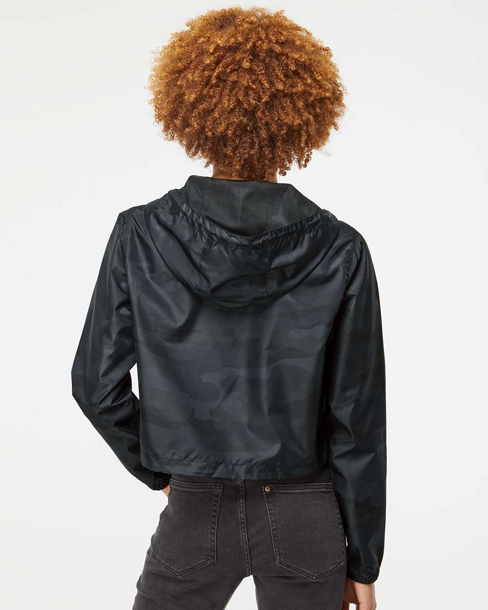 no-logo Independent Trading Co. Ladies Lightweight Quarter-Zip Pullover Crop Windbreaker-Outerwear-Independent Trading Co.-Thread Logic