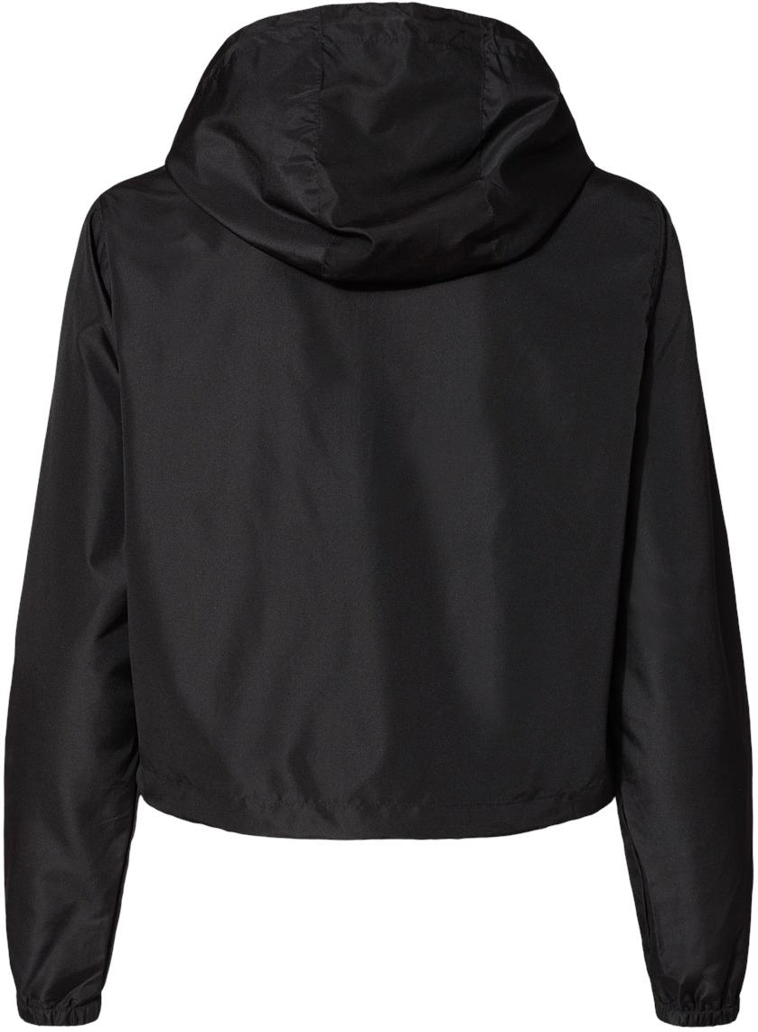 no-logo Independent Trading Co. Ladies Lightweight Quarter-Zip Pullover Crop Windbreaker-Outerwear-Independent Trading Co.-Thread Logic
