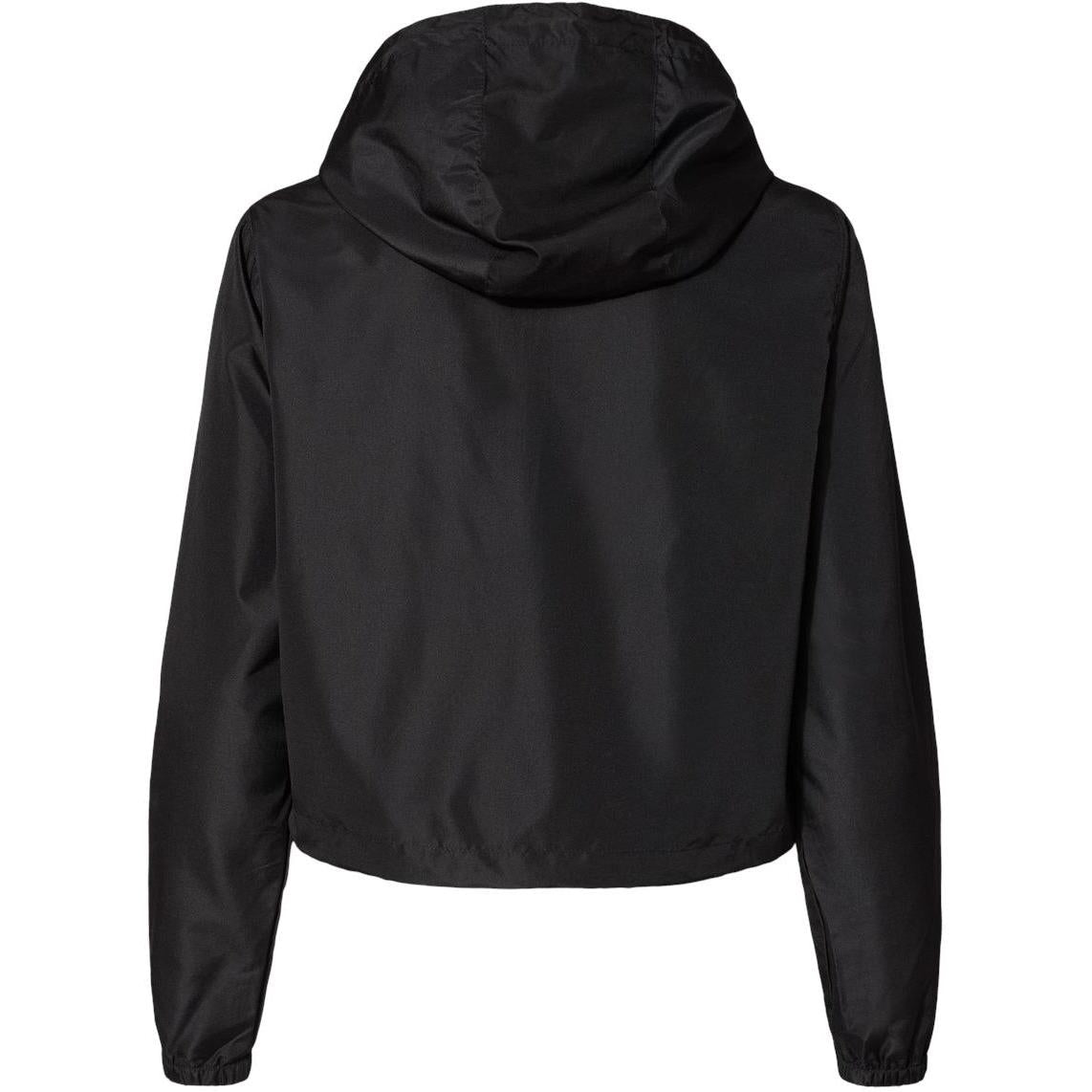 no-logo Independent Trading Co. Ladies Lightweight Quarter-Zip Pullover Crop Windbreaker-Outerwear-Independent Trading Co.-Thread Logic